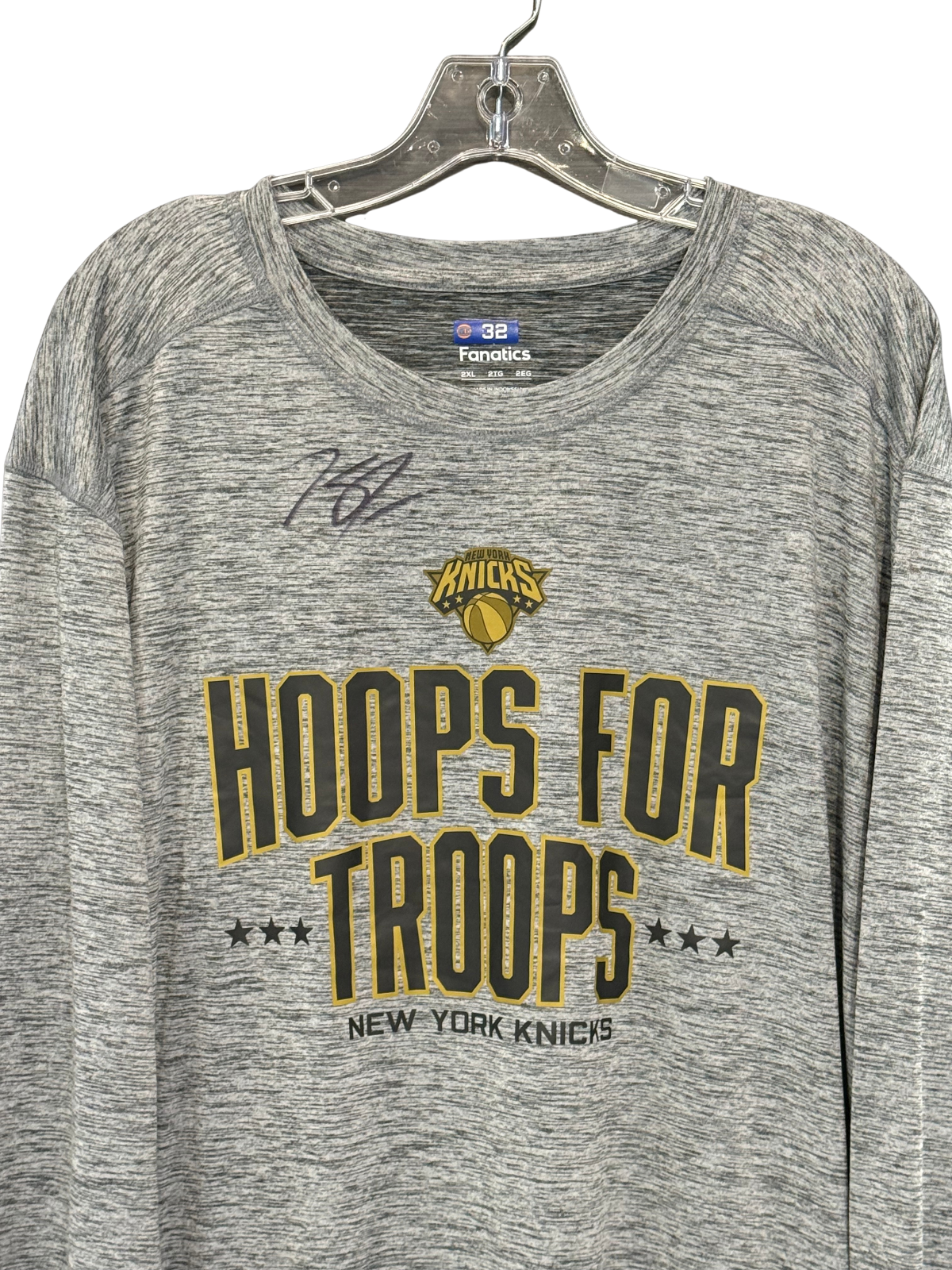 Karl Anthony Towns Signed Game Used 25 2026 Hoops For Troops Shirt NY Knicks Coa