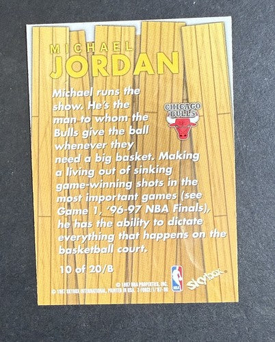 Michael Jordan 1997-98 Skybox Z-Force Michael Jordan BOSS Rare Insert #10 Nice