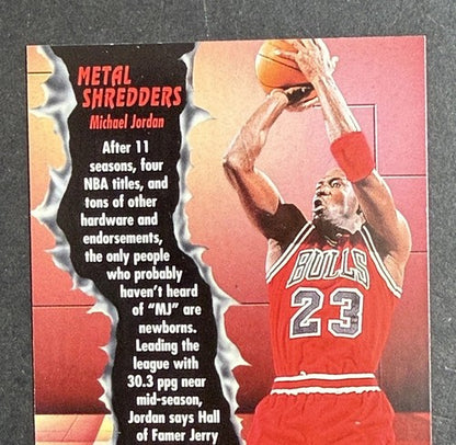 1996-97 Fleer Metal Shredders Michael Jordan #241 Nice Shape Bulls HOF