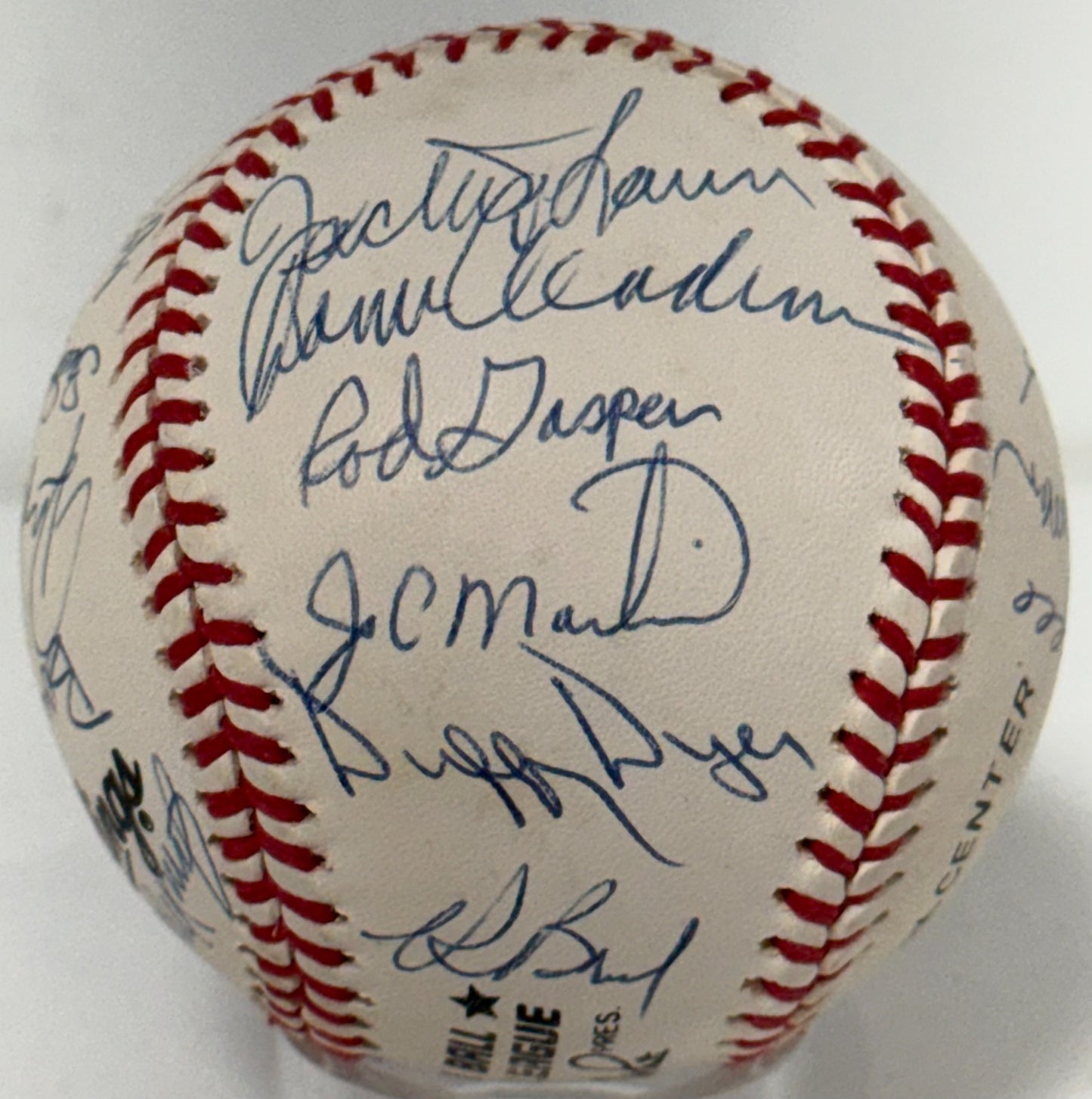 1969 NY Mets Team Signed NL Baseball 25 Auto Tom Seaver Nolan Ryan Clendenon COA