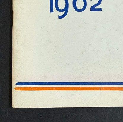 1962 New York Mets 1st Year Baseball Yearbook  Nice Some Bottom Wear Tight Crisp