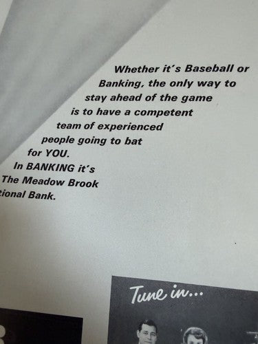 1962 New York Mets 1st Year Baseball Yearbook  Nice Some Bottom Wear Tight Crisp