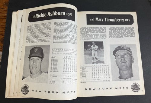 1962 New York Mets 1st Year Baseball Yearbook  Nice Some Bottom Wear Tight Crisp