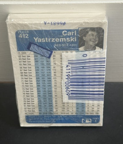 1984 Fleer Baseball Sealed Cello Pack Don Mattingly Rookie Front Centered & Yaz