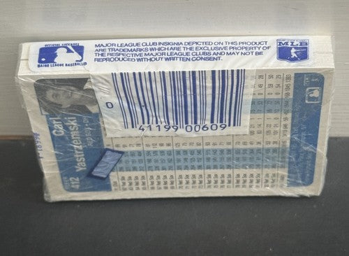 1984 Fleer Baseball Sealed Cello Pack Don Mattingly Rookie Front Centered & Yaz