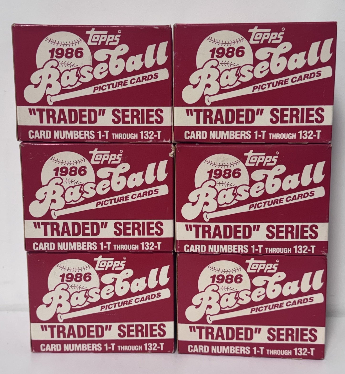 1986 Topps Traded Baseball Factory Set Complete 6 Sets Barry Bonds Bo Jackson RC