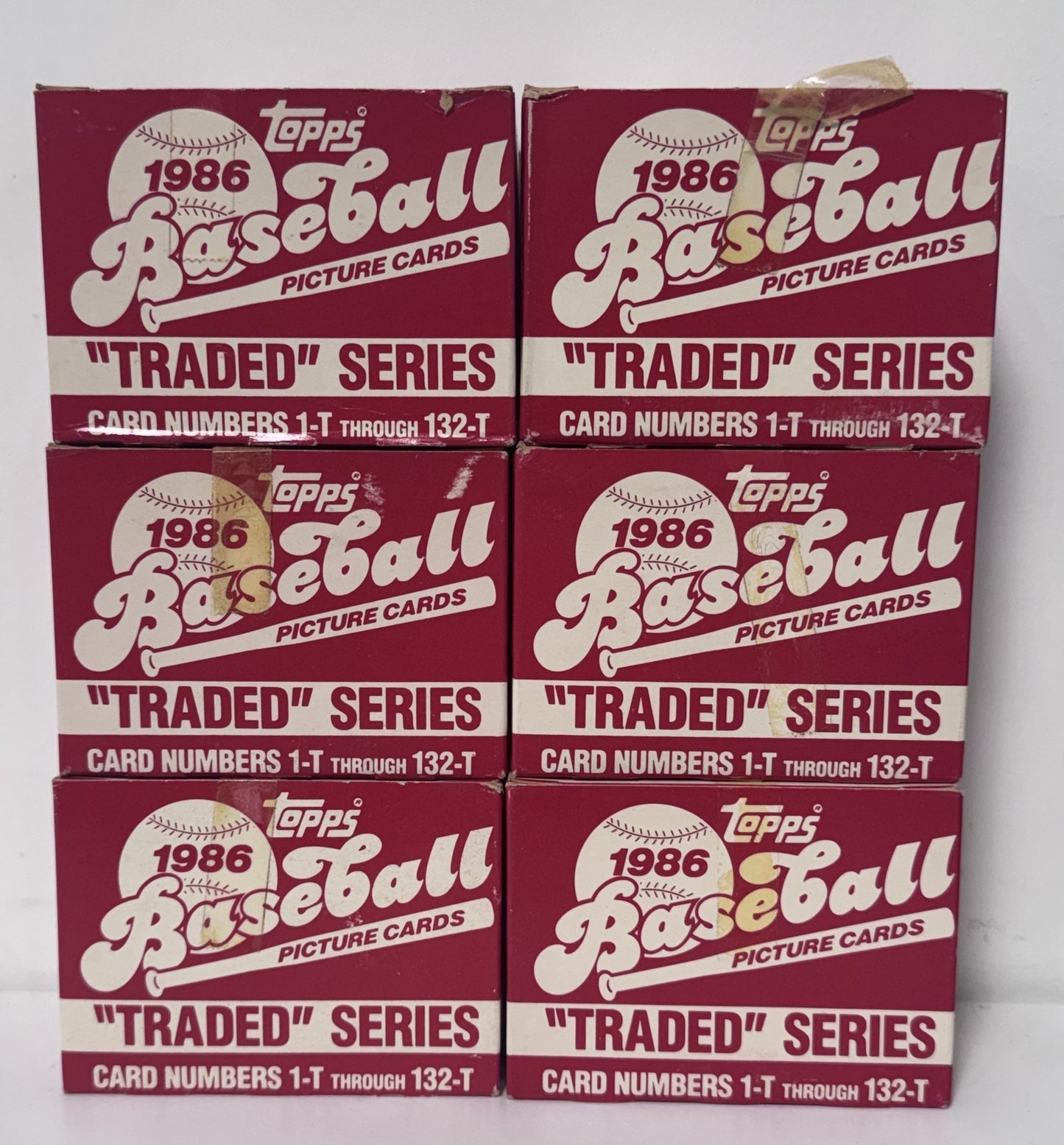 1986 Topps Traded Baseball Factory Set Complete 6 Sets Barry Bonds Bo Jackson RC