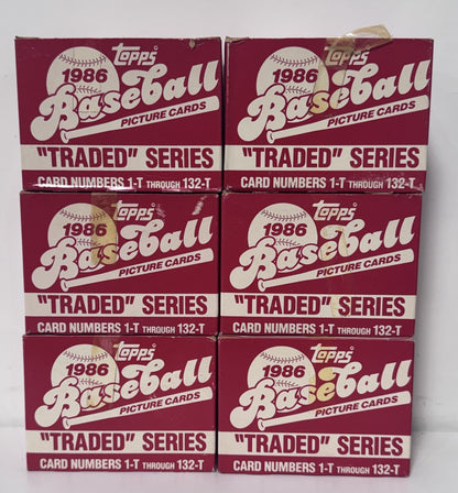 1986 Topps Traded Baseball Factory Set Complete 6 Sets Barry Bonds Bo Jackson RC