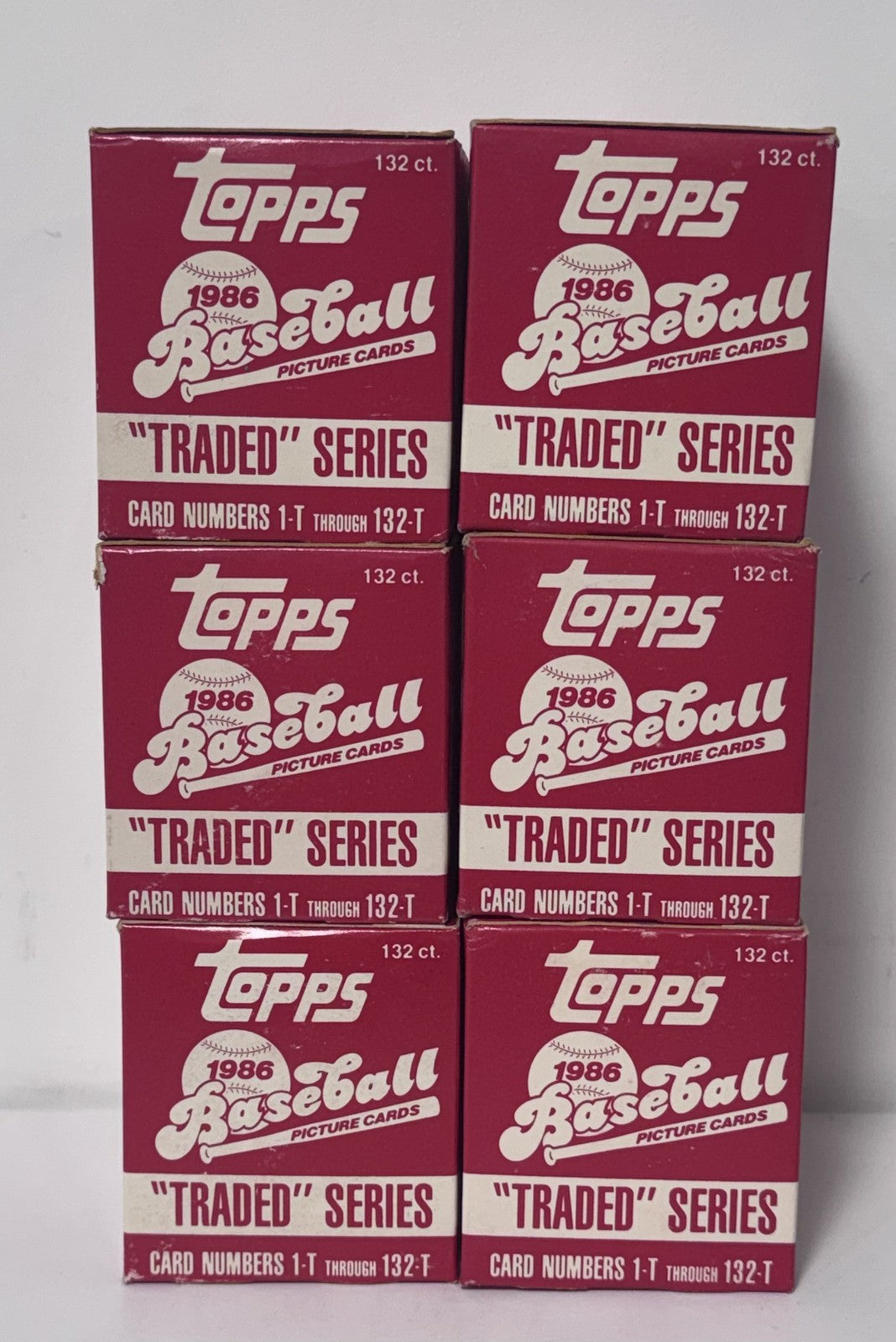 1986 Topps Traded Baseball Factory Set Complete 6 Sets Barry Bonds Bo Jackson RC