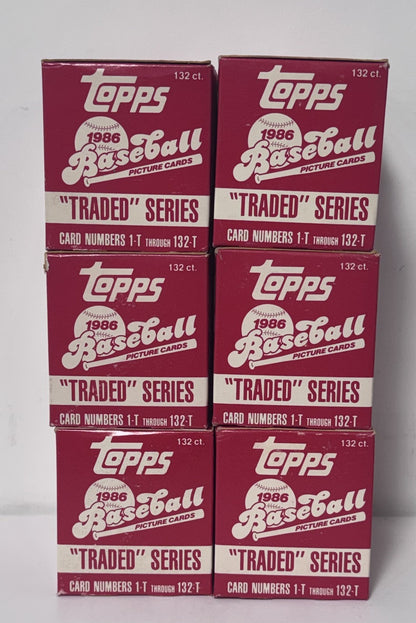 1986 Topps Traded Baseball Factory Set Complete 6 Sets Barry Bonds Bo Jackson RC