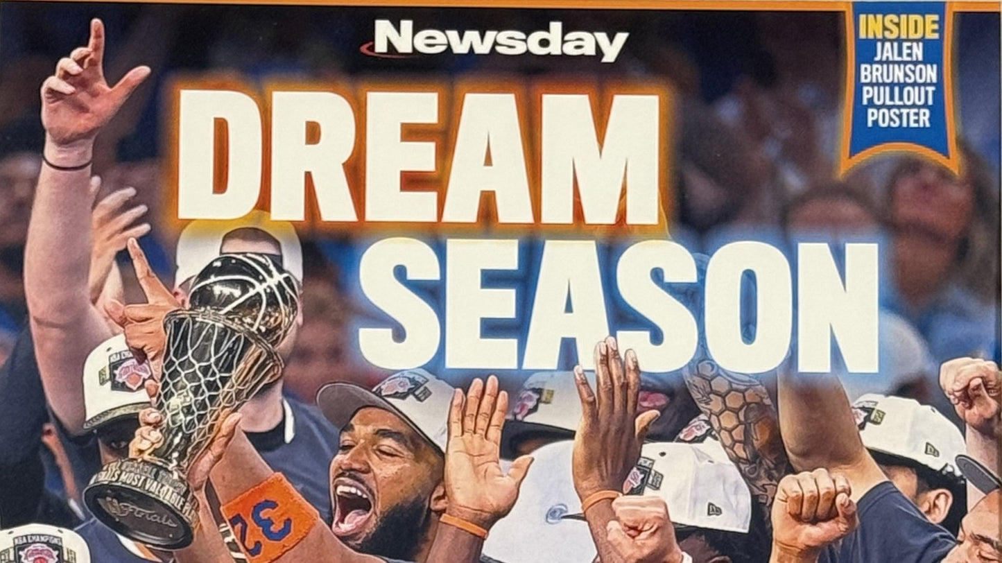 NY Knicks 2026 NBA Champs 10x12 Newsday Cover Photo Framed Kings Of NY Brunson
