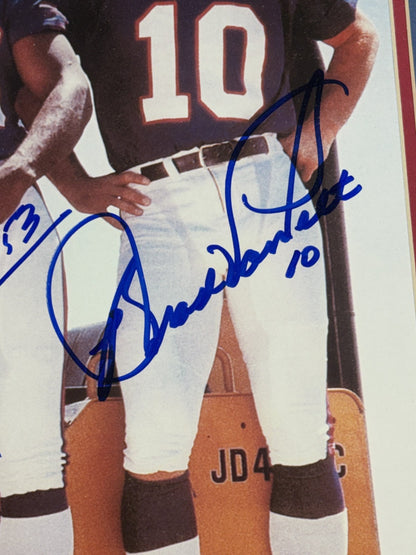 Crunch Bunch Signed 20x24 Photo Framed LT Carson Kelley Van Pelt COA NY Giants