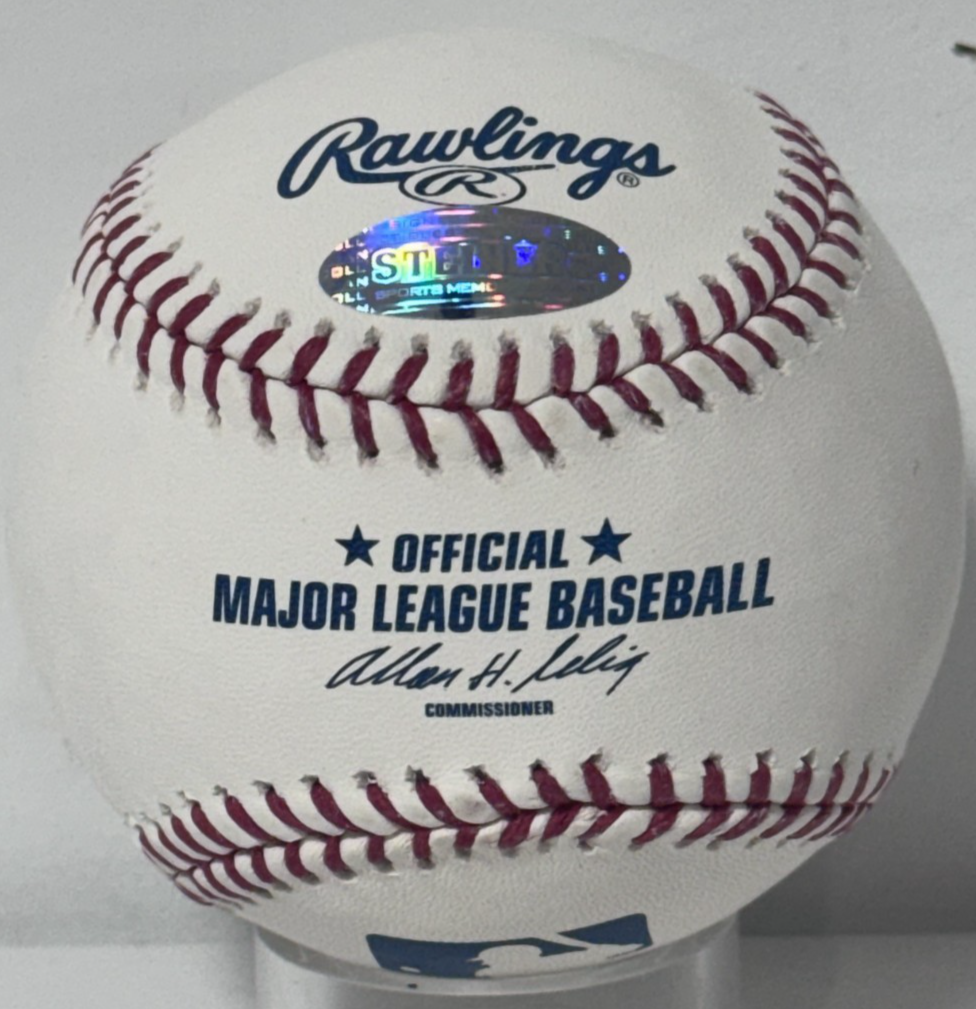 Paul Molitor Signed Official Baseball .418 WS AVG Auto Steiner COA Brewers HOF