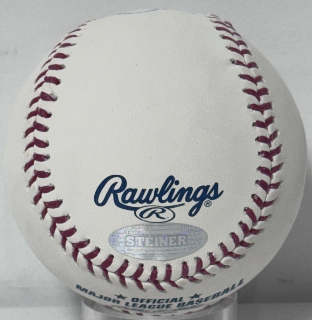Paul Molitor Signed Official Baseball .418 WS AVG Auto Steiner COA Brewers HOF