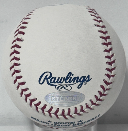 Paul Molitor Signed Official Baseball .418 WS AVG Auto Steiner COA Brewers HOF