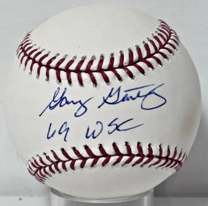 Gary Gentry Signed Official Baseball W/ Case 69 WSC Auto JSA COA NY Mets