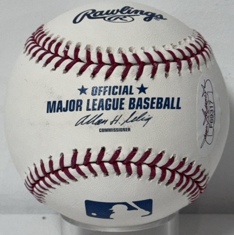 Gary Gentry Signed Official Baseball W/ Case 69 WSC Auto JSA COA NY Mets
