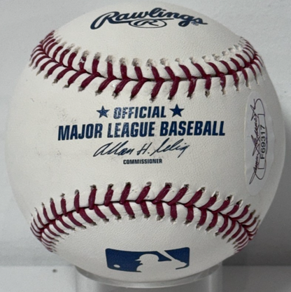 Gary Gentry Signed Official Baseball W/ Case 69 WSC Auto JSA COA NY Mets