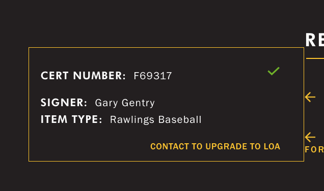 Gary Gentry Signed Official Baseball W/ Case 69 WSC Auto JSA COA NY Mets