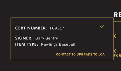 Gary Gentry Signed Official Baseball W/ Case 69 WSC Auto JSA COA NY Mets
