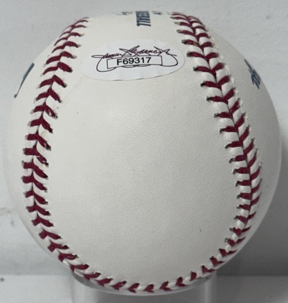 Gary Gentry Signed Official Baseball W/ Case 69 WSC Auto JSA COA NY Mets