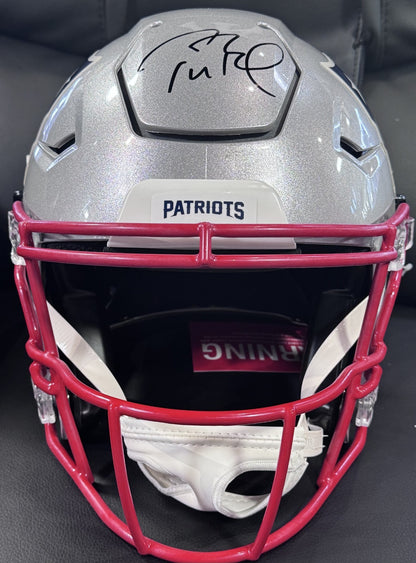 Tom Brady Signed Patriots Riddell Speed Flex Authentic Helmet Auto Fanatics LOA