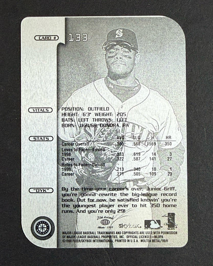 1999 Skybox Molten REAL METAL Supernatural Xplosion Ken Griffey Jr #133 HOF Mint