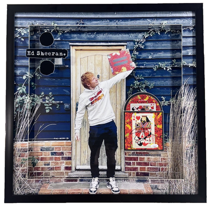 Ed Sheeran Signed The Joker and Queen CD Framed LED Shadowbox Auto JSA COA