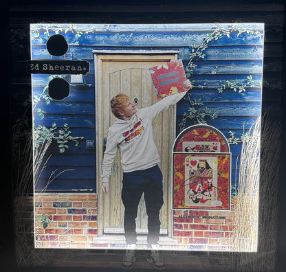 Ed Sheeran Signed The Joker and Queen CD Framed LED Shadowbox Auto JSA COA