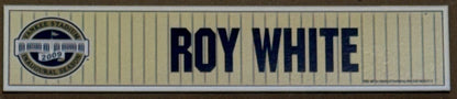 Roy White NY Yankees Game Used 2009 Season Old Timers Day Magnetic Nameplate