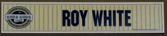 Roy White NY Yankees Game Used 2009 Season Old Timers Day Magnetic Nameplate