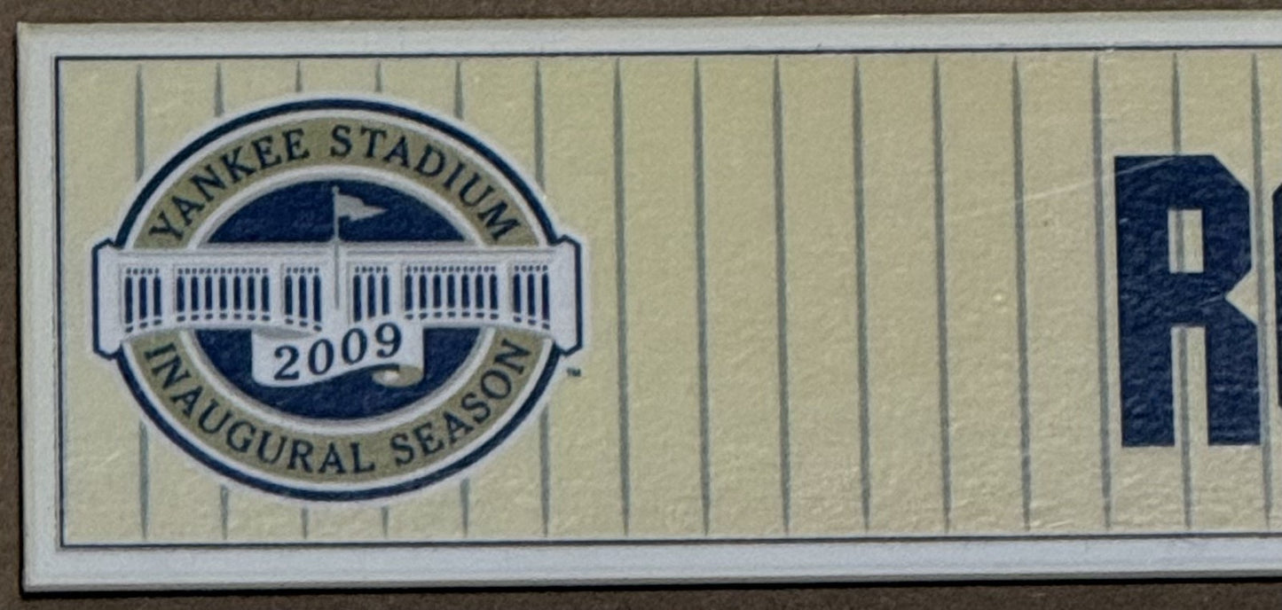 Roy White NY Yankees Game Used 2009 Season Old Timers Day Magnetic Nameplate