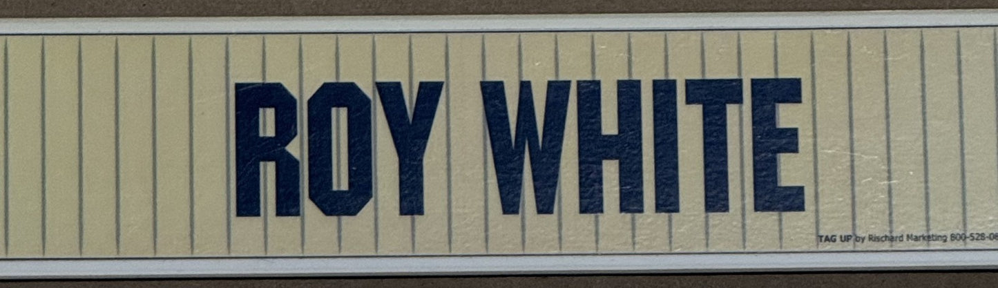 Roy White NY Yankees Game Used 2009 Season Old Timers Day Magnetic Nameplate