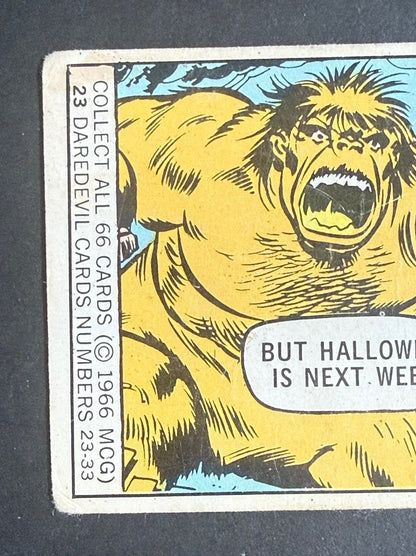 1966 Donruss Marvel Super Heroes #23 Daredevil True Rookie Card Rc Centered