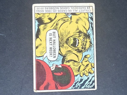 1966 Donruss Marvel Super Heroes #23 Daredevil True Rookie Card Rc Centered