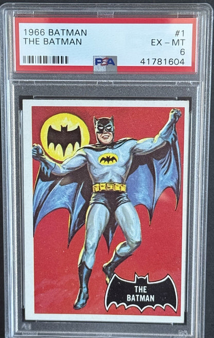 1966 Topps The Batman #1 The Batman PSA 6 EX- Mint Rookie