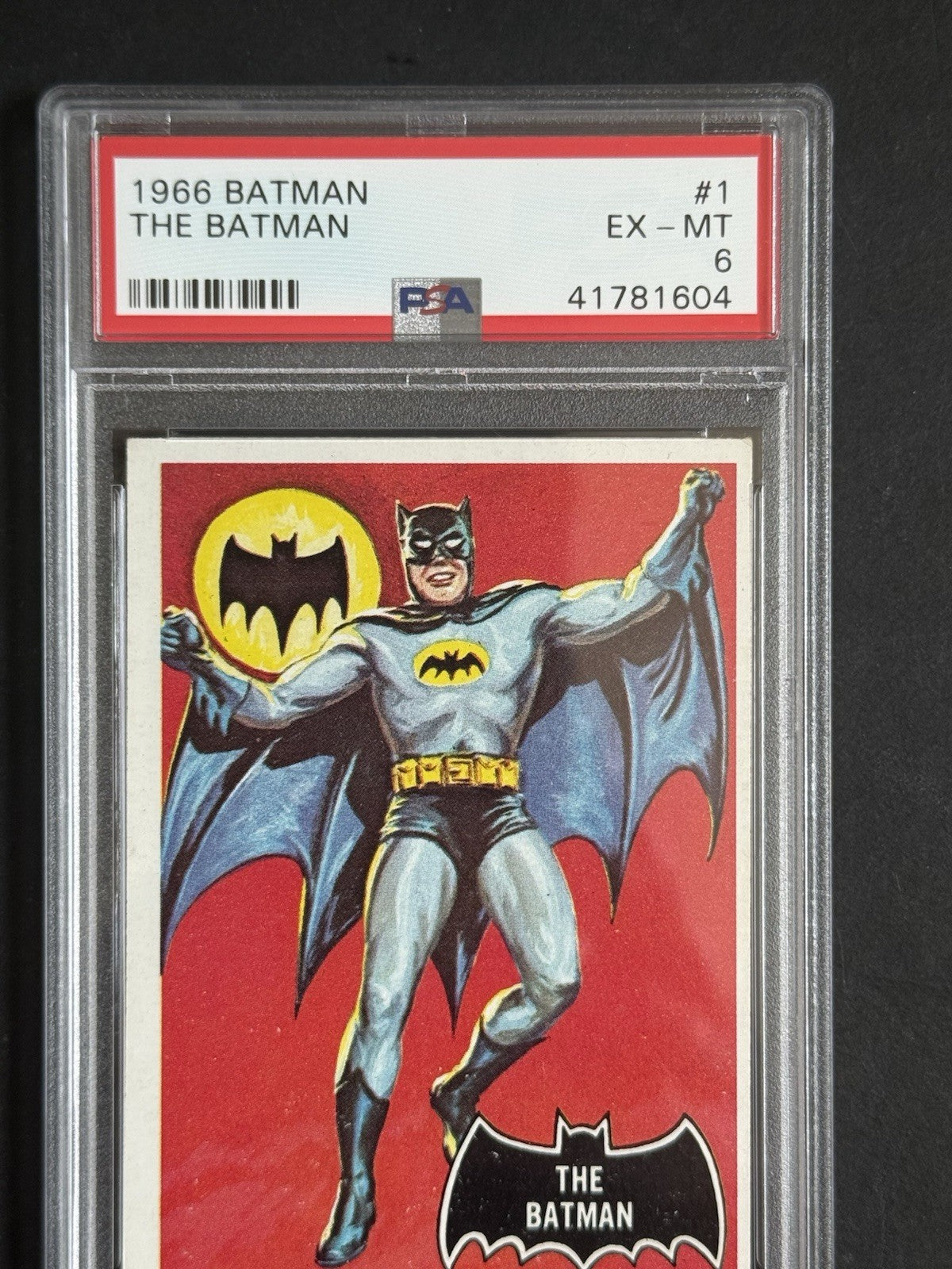 1966 Topps The Batman #1 The Batman PSA 6 EX- Mint Rookie