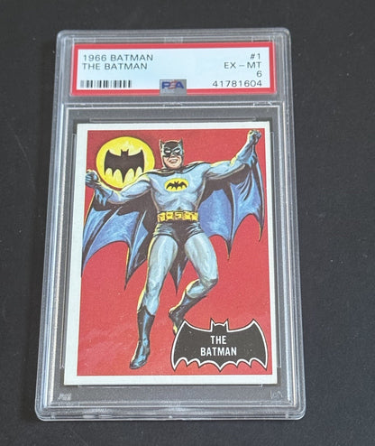 1966 Topps The Batman #1 The Batman PSA 6 EX- Mint Rookie