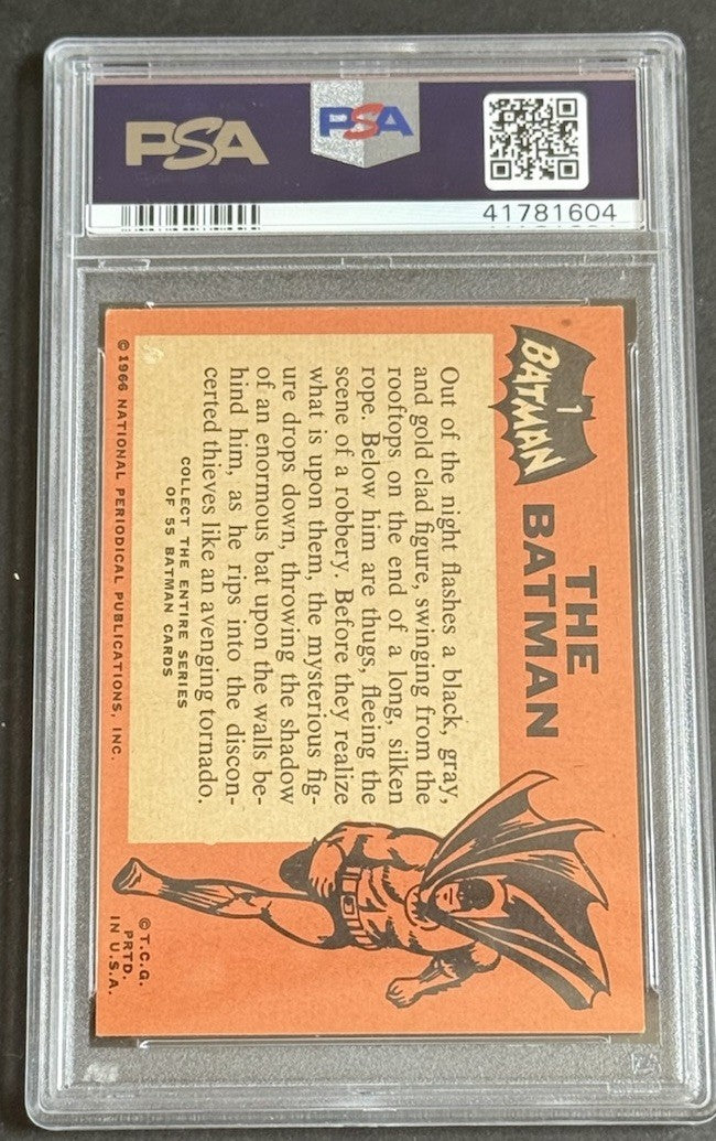 1966 Topps The Batman #1 The Batman PSA 6 EX- Mint Rookie