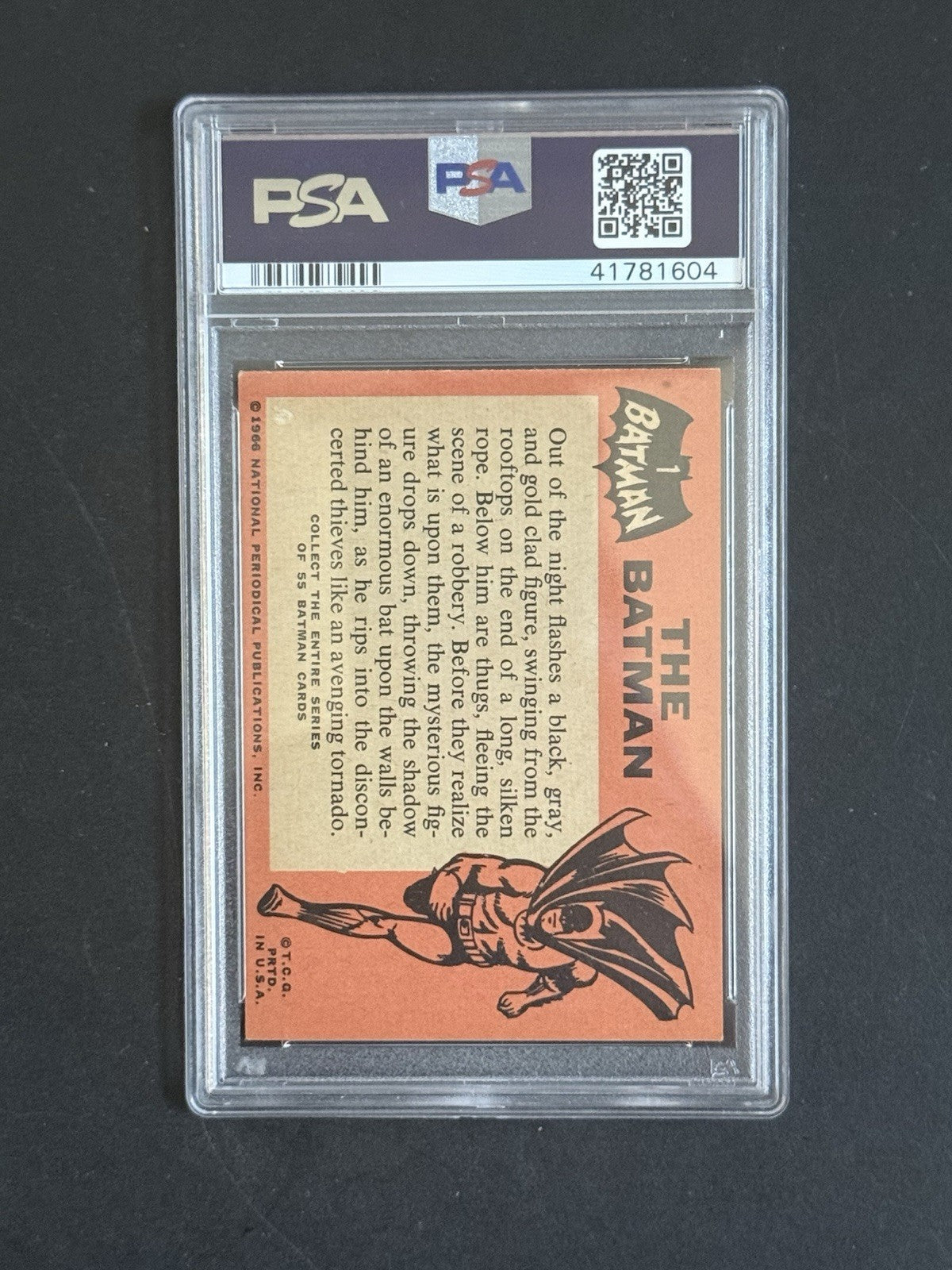 1966 Topps The Batman #1 The Batman PSA 6 EX- Mint Rookie