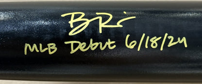 Ben Rice Signed Louisville Slugger Game Model Bat Yankees MLB Debut Auto Steiner