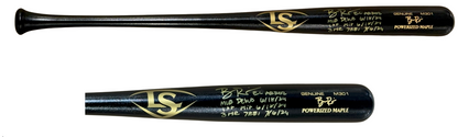Ben Rice Signed Bat Yankees El Arroz MLB Debut 1st Hit 3 HR 7 RBI Auto Steiner