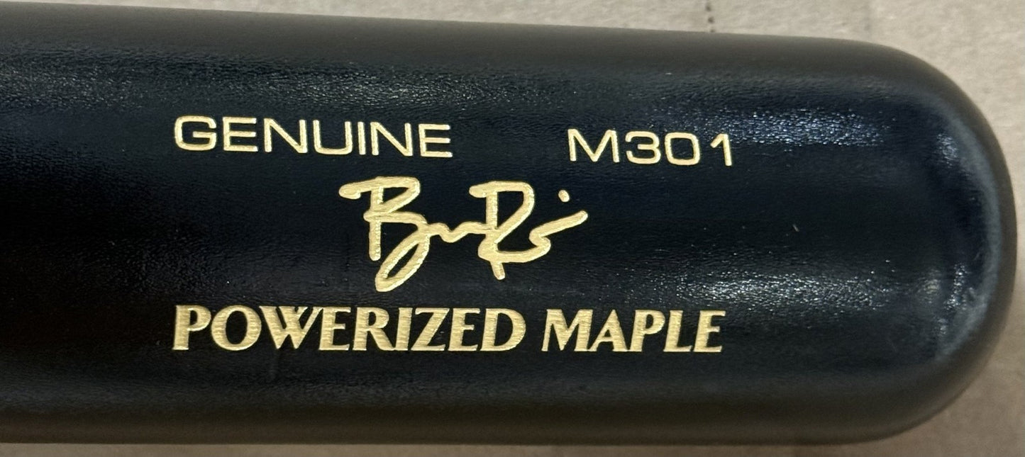 Ben Rice Signed Bat Yankees El Arroz MLB Debut 1st Hit 3 HR 7 RBI Auto Steiner