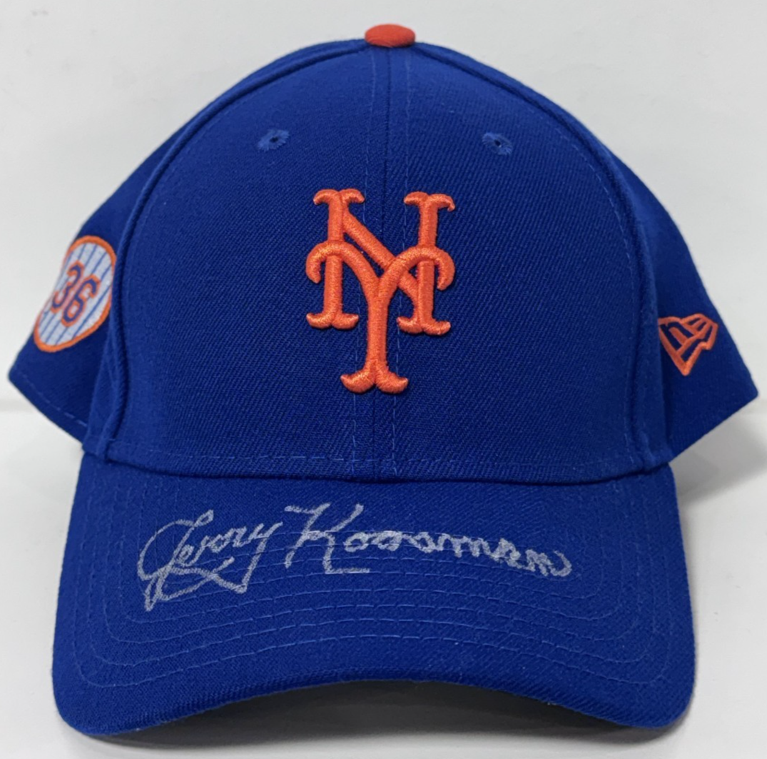 Jerry Koosman Signed Retirement Ceremony Worn NY Mets Hat Auto Superior COA