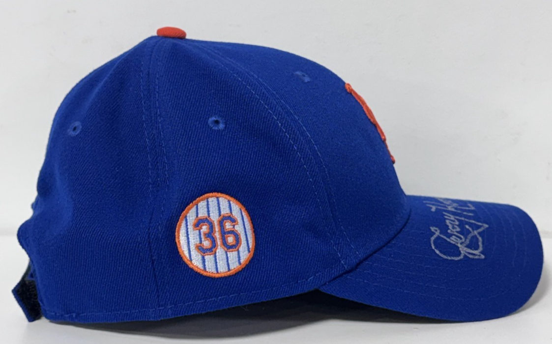 Jerry Koosman Signed Retirement Ceremony Worn NY Mets Hat Auto Superior COA