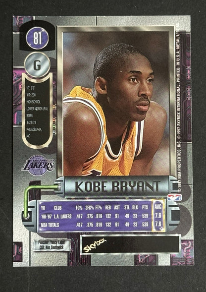 1997-98 Metal Universe Kobe Bryant Death Star #81 Los Angeles Lakers