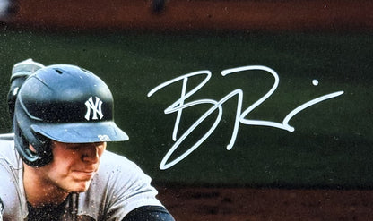 Ben Rice Signed 8x10 Sliding Photo Framed NY Yankees #26 Auto Steiner CX COA