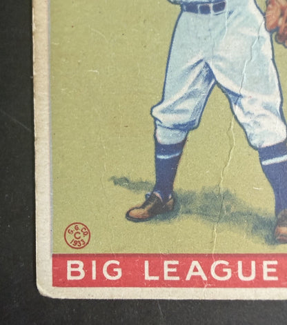 1933 Goudey #159 Oswald Bluege Washington Senators Vg Nice