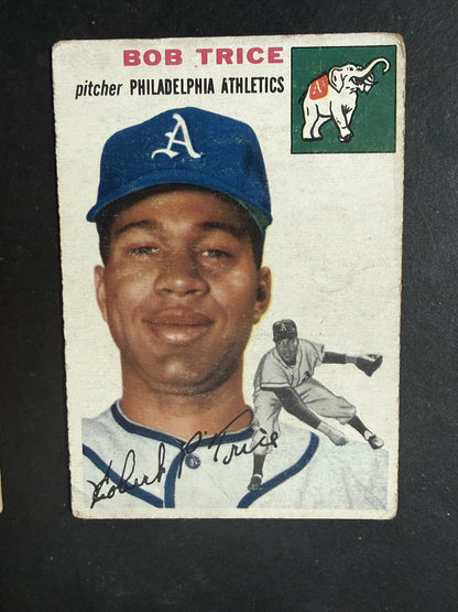 1954 Topps Baseball Lot of 15 Philadelphia Athletics Low Grade Good - Vg