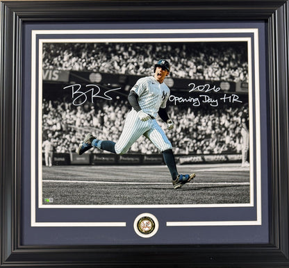 Ben Rice Signed 16x20 Photo Framed NY Yankees 2026 Opening Day HR Auto Steiner